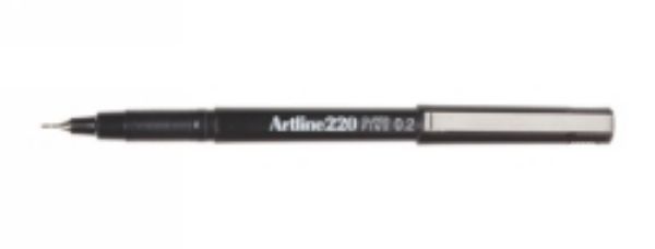 Picture of Marker Artline #220 Black 0.2mm