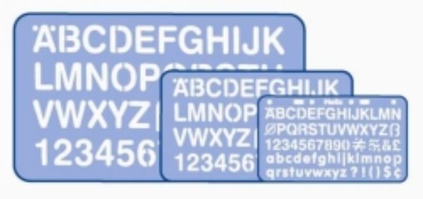 Picture of Stencil Helix Lettering 30mm