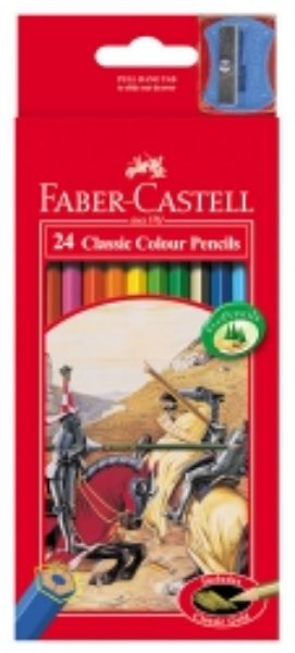 Picture of Pencils Coloured Faber Classic Packet 24